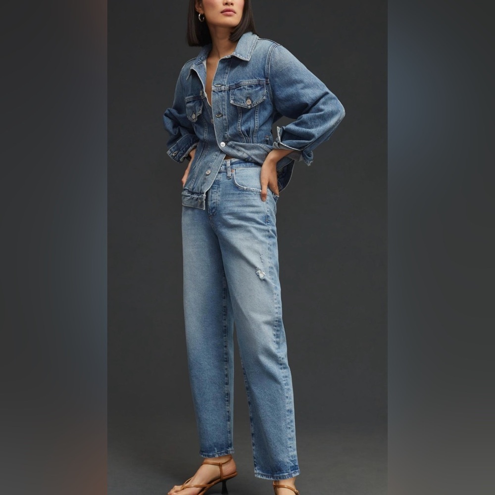 Citizens Of Humanity Blue Straight Leg Jeans
